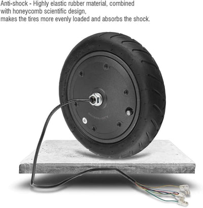 MAGT Elektroroller Motor mit Rad Reifen, 250W Elektroroller Motor mit Aufblasbaren Reifen Kompatibel