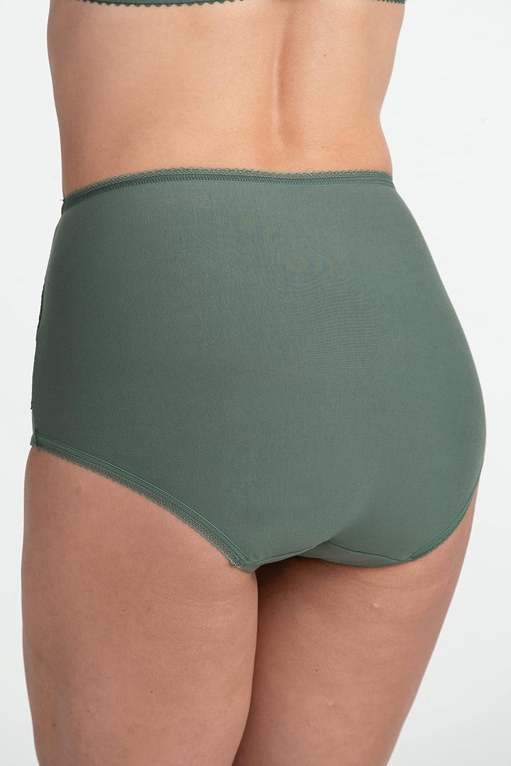 Miss Mary of Sweden Damen Lovely Lace Miederhose Nahtlos 38 Grün, 38 Grün