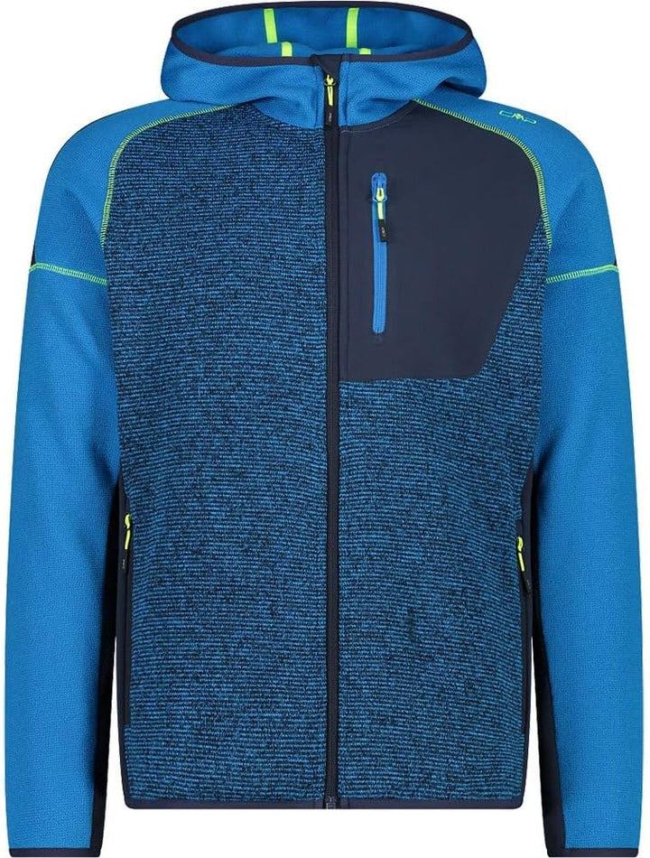 CMP Herren Herrenjacke mit Fester Kapuze fleecejacke 52 Fluss-B. Blau, 52 Fluss-B. Blau