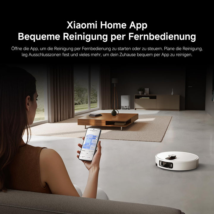 XIAOMI Robot Vacuum 5 Pro Saugroboter mit Wischfunktion, 20.000Pa, Ausfahrbarer Mopp &amp; Seitenbürste,