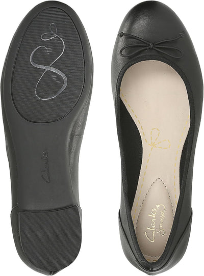 Clarks Damen Couture Bloom Geschlossene Ballerinas 37 EU Black Leather 1, 37 EU Black Leather 1