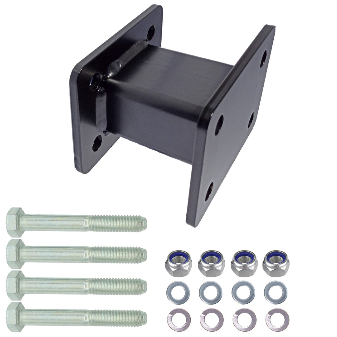 XIMPLIO Anhängerkupplung Verlängerung 75 mm Hakenverlängerung Adapter für AHK-Anschraubplatte Flansc
