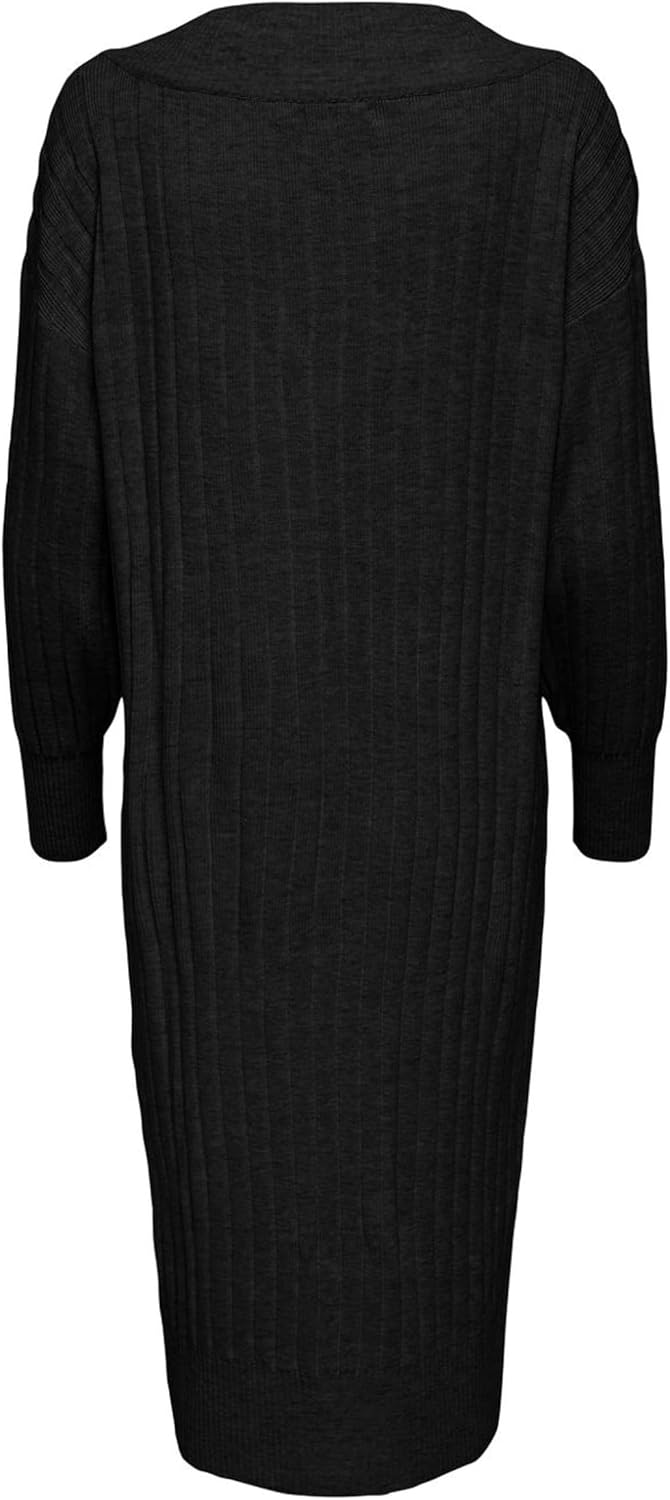 ONLY Female Strickkleid Onlnew Langes Kleid XS Schwarz, XS Schwarz