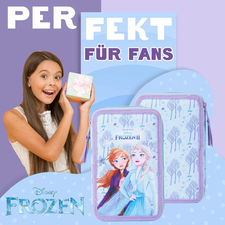 Disney Federmäppchen Mädchen Die Eiskönigin Stitch Federtasche Mädchen Gefüllt Schulmäppchen 2 3 Fäc