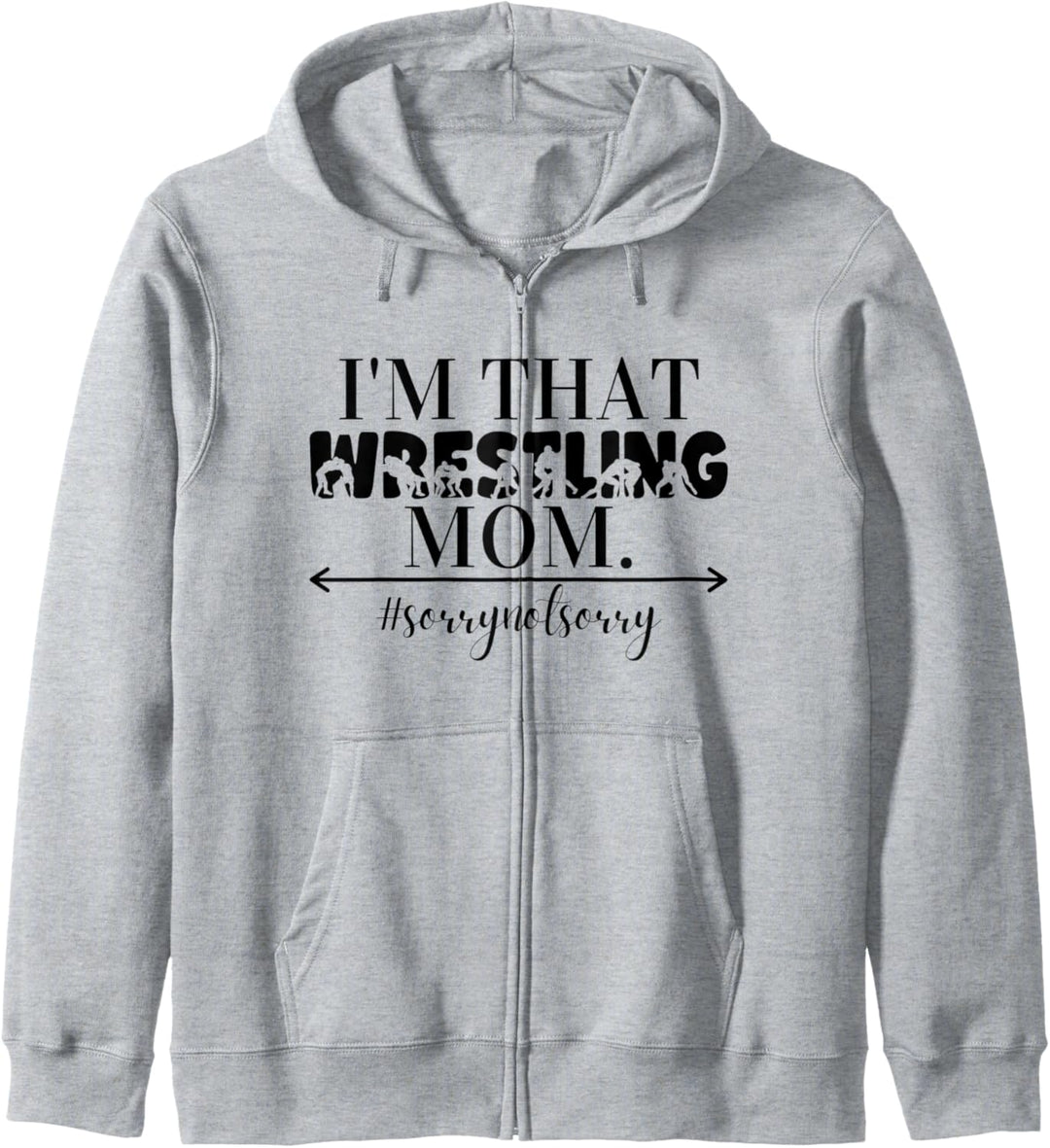 Lustig Ich bin diese Wrestling Mom Coole humorvolle Kapuzenjacke