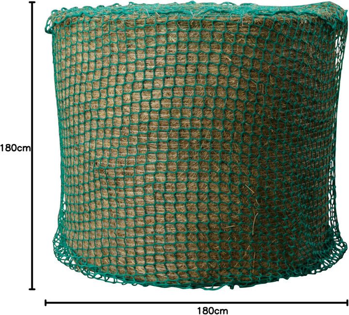 Kerbl Heunetz für Rundballen (Maschenweite 4,5 x 4,5 cm, ø 180 cm / Höhe 180 cm, Farbe grün, engmasc