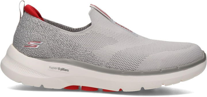 Skechers Premium Damen Sneakers 45.5 EU X-Weit Grau Rot, 45.5 EU X-Weit Grau Rot
