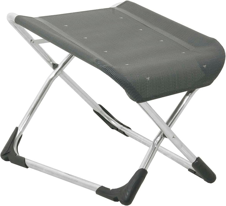 Crespo Fussablage AL 231 Fussbank Camping Stuhl Klappstuhl Fuss Stütze Hocker Alu Grey (40), Grey (4