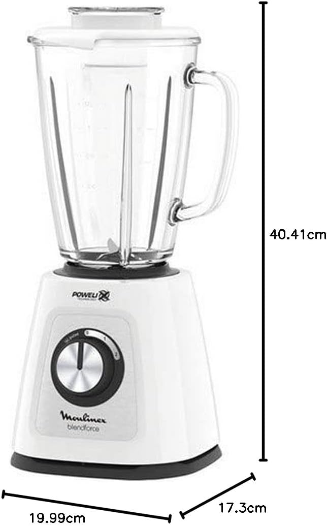 Moulinex LM4351 Blendforce 2 Elektrischer Mixer mit Powelix-Technologie, 800 W, 1,75 Liter, SmartLoc