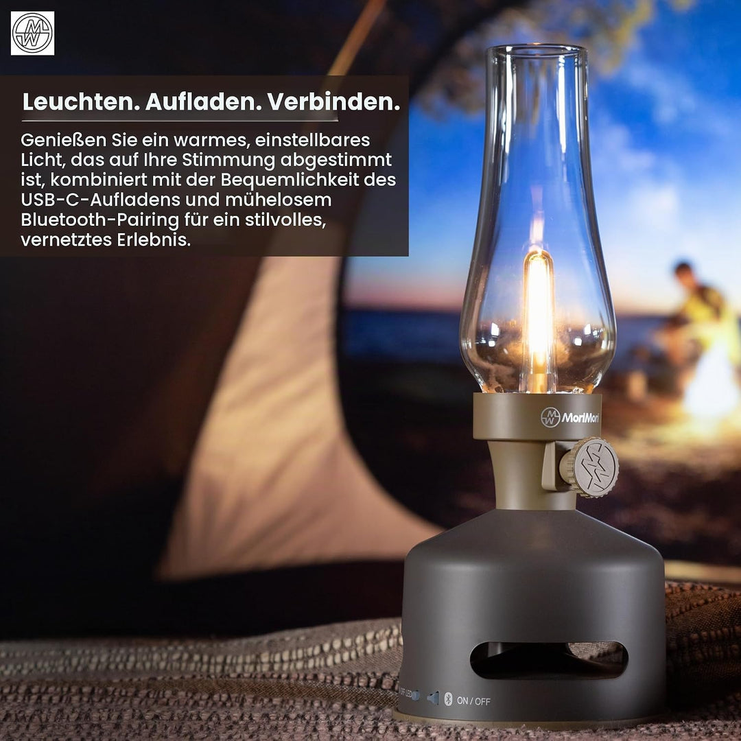 MoriMori Design-Leuchte mit Lautsprecher - (choco-brown), Choco-brown