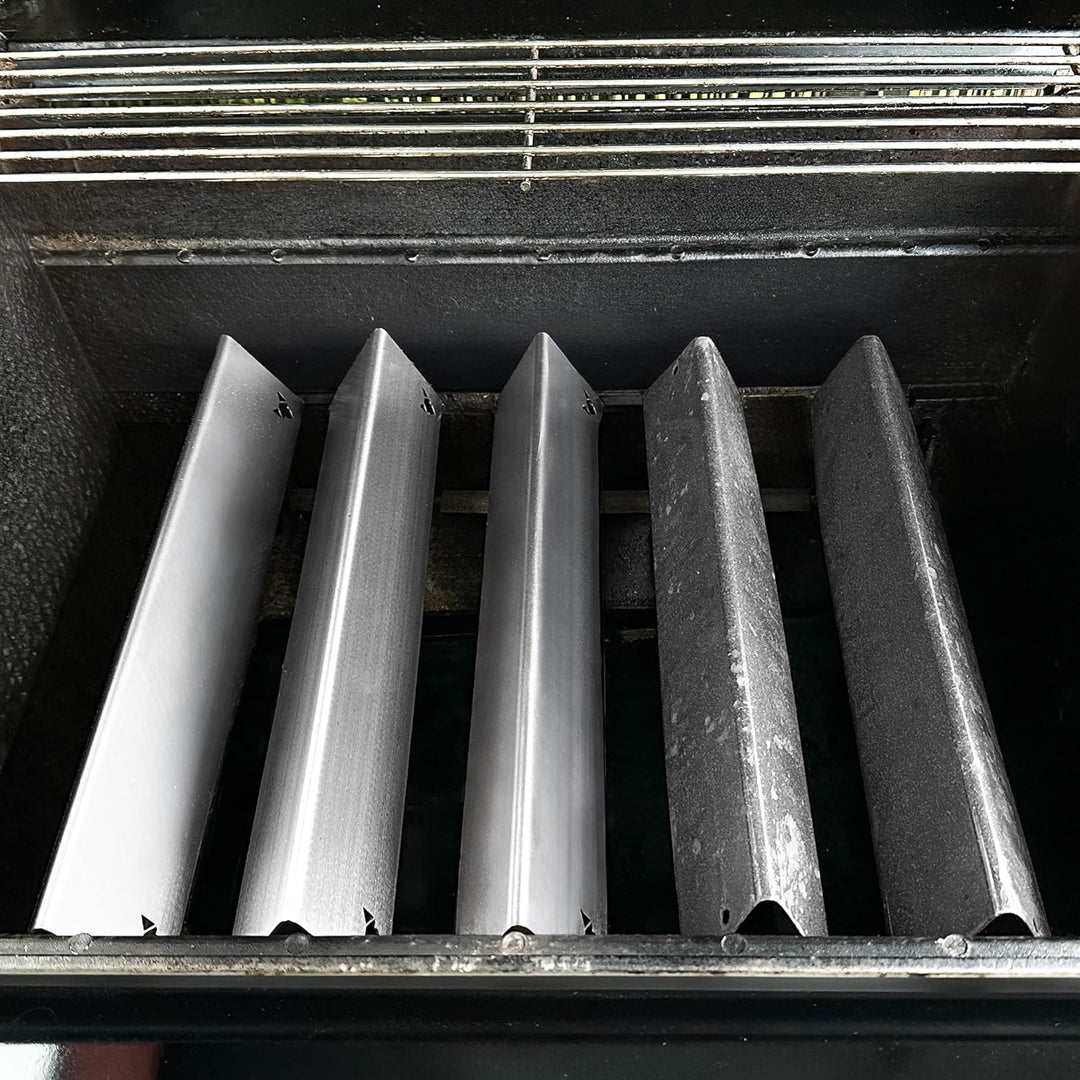 FENNEK Aromaschiene für Weber Spirit 300er Baureihe | 5er Set | 1,5 mm Edelstahl | Aromableche | Bre