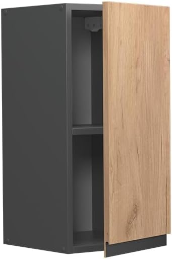 Vicco Hängeschrank R-Line, Goldkraft Eiche/Anthrazit, 30 cm J-Shape Goldkraft Eiche Hängeschrank 30