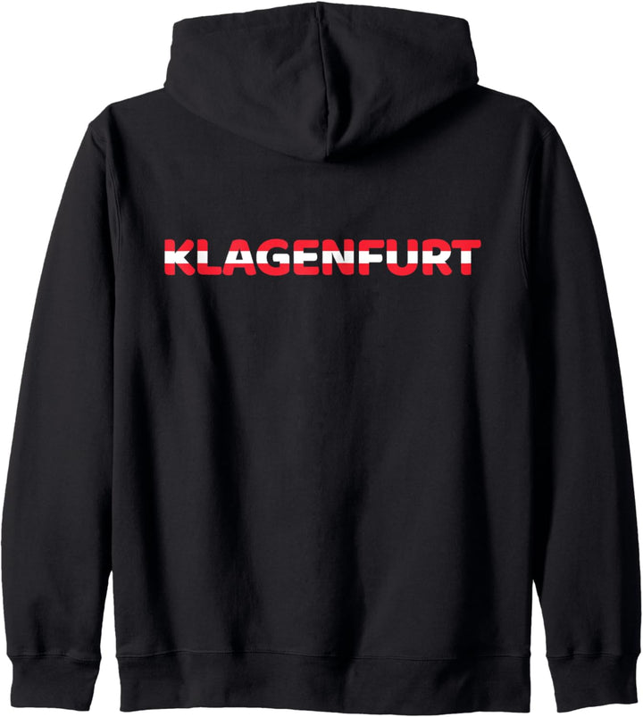 Klagenfurt Kärnten Österreichische Flagge Stolz Urlaub Reise Kapuzenjacke