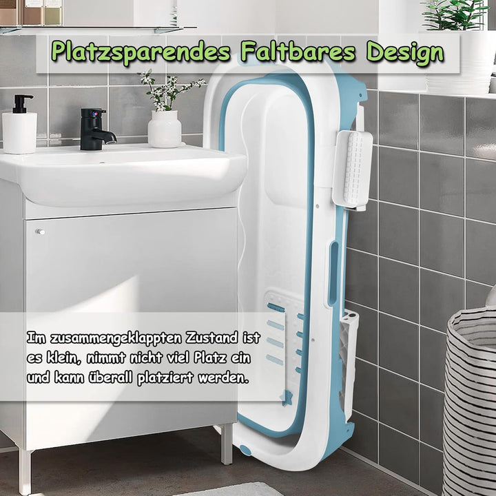 Froadp Faltbare Badewanne Erwachsene Foldable Bathtub mit Abnehmbarem Abdeckung Mobile Tragbare Falt