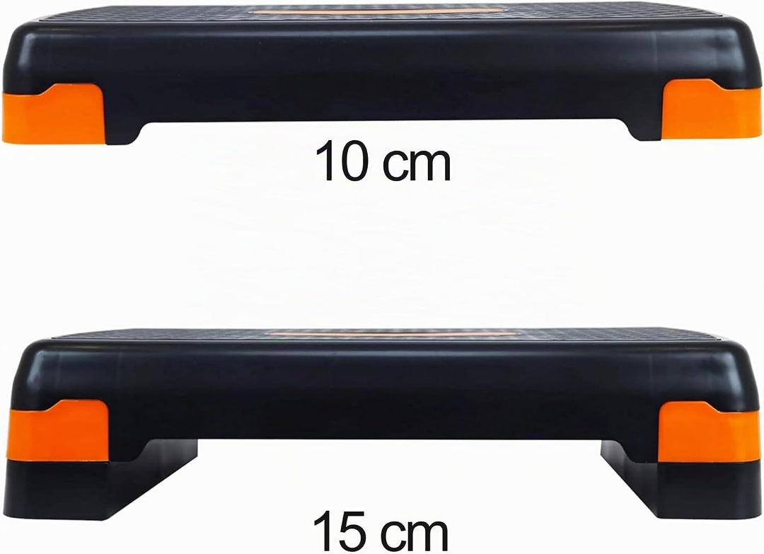 Steppbrett Fitness Aerobic Stepper Höhenverstellbar Step Bench Mit Stufen. Rutschfestes Trainingsger