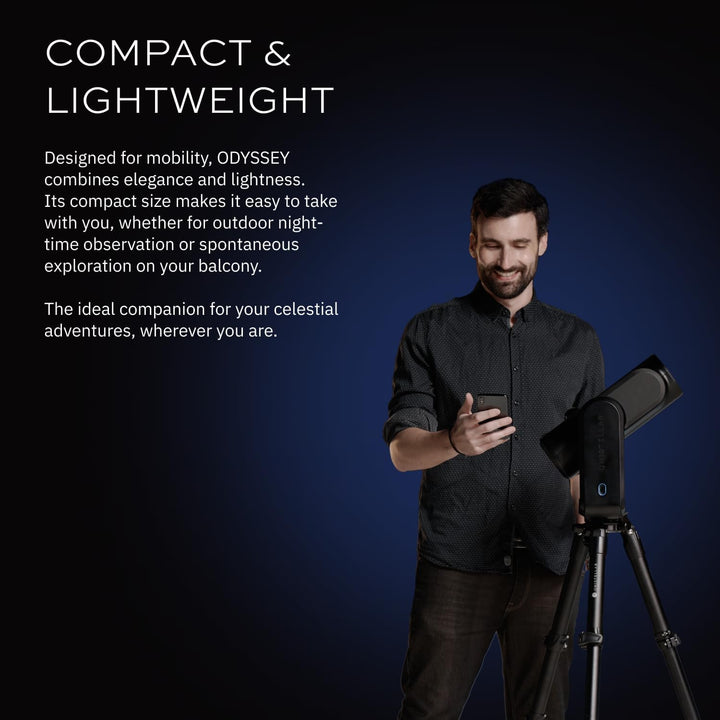 UNISTELLAR Odyssey - Smart digitales Teleskop - Anfänger und erfahrene Benutzer - iPhone und Android