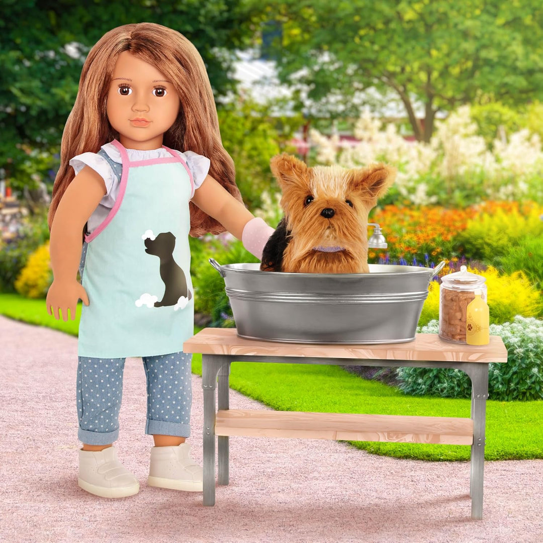 Our Generation - Tierpflege-Set - 46 cm Puppe Zubehör - Haustier-Pflegeset - Hundepflege-Set - Kinde
