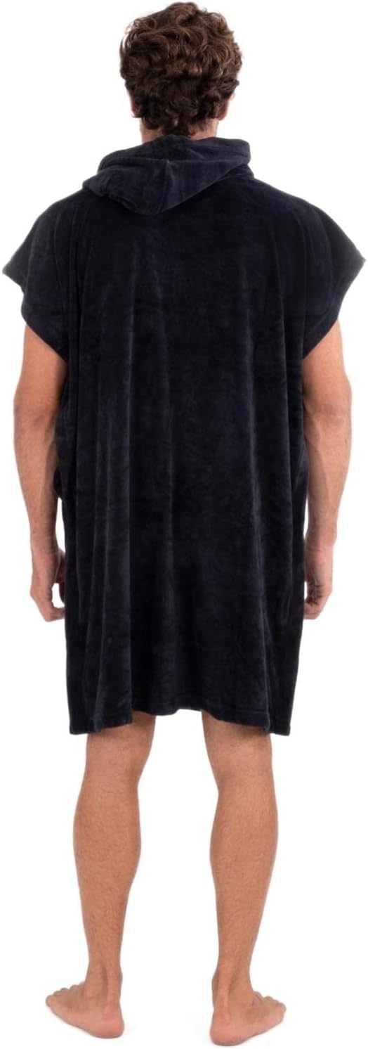 Hurley Unisex Oao Hooded Towel Rash Guard Set, Schwarz, Einheitsgrösse EU