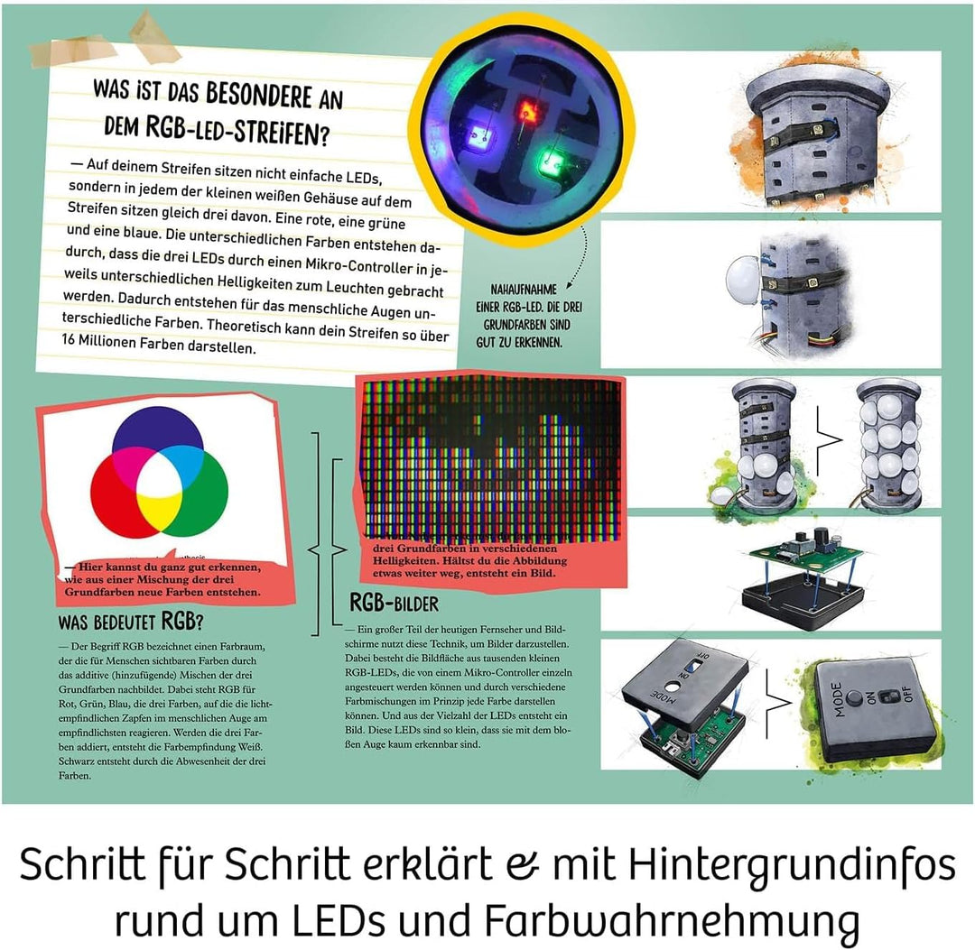 Kosmos 620943 Light Tower Experimentierkasten für Kinder ab 10 Jahren, Experimentierkasten Technik u