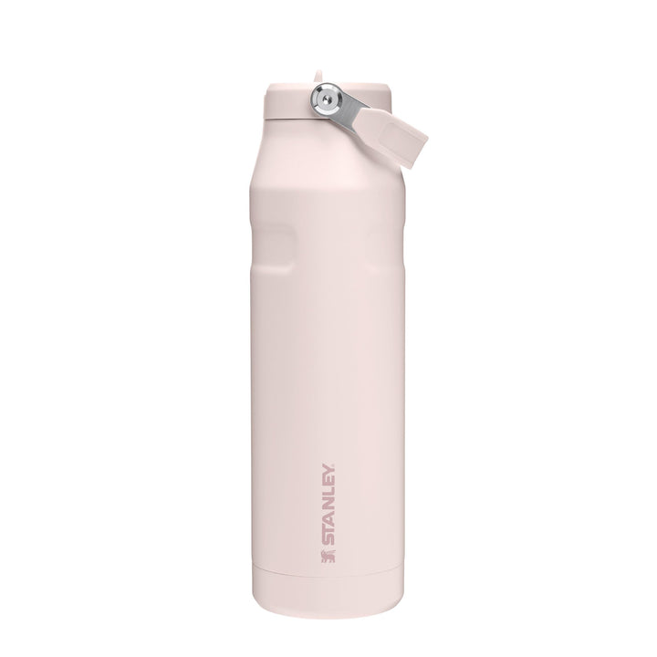 Stanley 1913 Flip Straw Trinkflasche 1.06L - Rose Quartz | Kühlt 15 Std. - 4 Tage eisgekühlt - Ausla