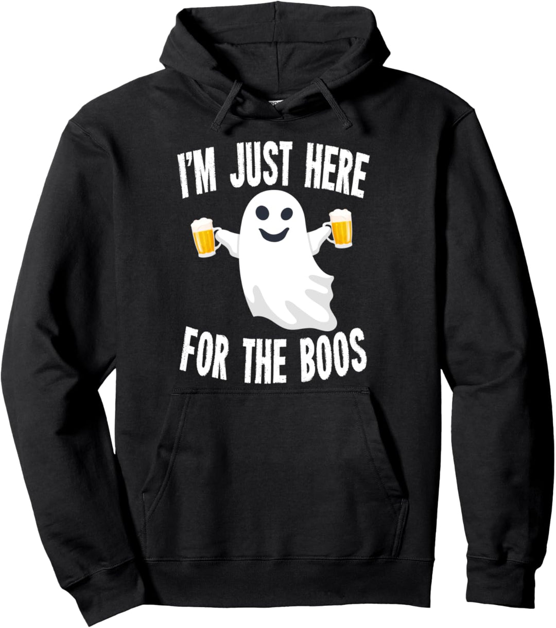 Biertrinker Zitat Ich bin nur für die Boos hier Pullover Hoodie
