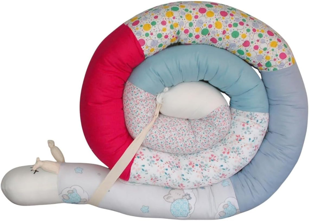 Generisch Bettschnecke/Bettschlange XXL (Motiv Marienkäfer) Länge 250cm**personalisierbar**Seitensch