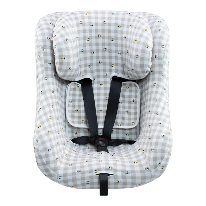 JYOKO Kids Bezug kompatibel mit Joie Spin 360, Nuna Rebl, aus Baumwolle (Picnic Vichy) Picnic Vichy