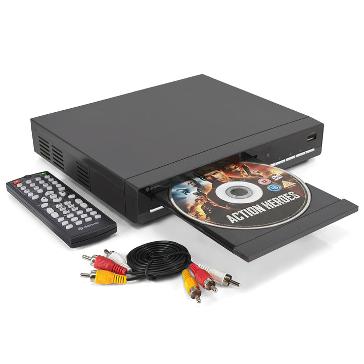 Denver DVH7787 DVD Player HDMI Für Fernseher, Mini, Alle Regionen Frei, 1080P Upscaling, Dolby Digit