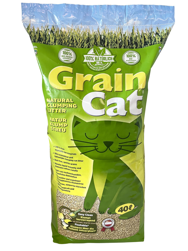 Grain Cat Öko-Katzenstreu 1x 40 L 40 Liter
