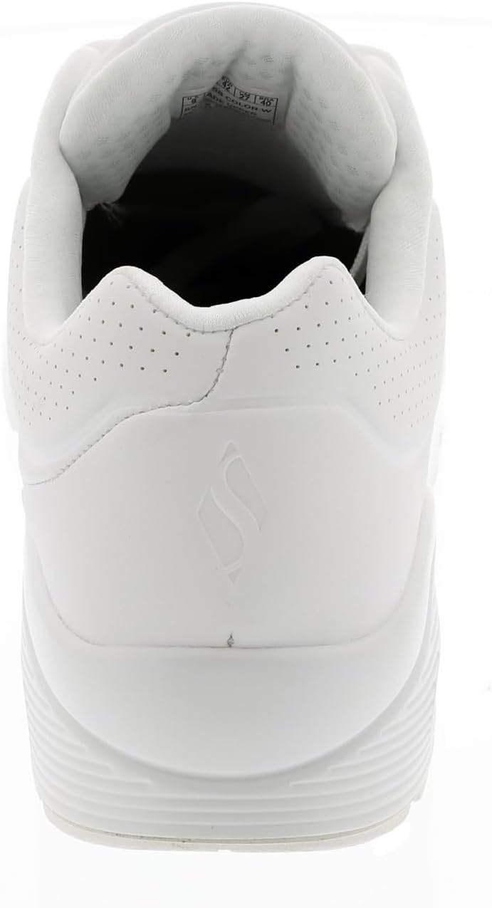 Skechers Herren UNO Stand On Air Sneaker 39 EU White Durabuck Mesh, 39 EU White Durabuck Mesh