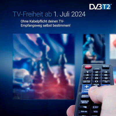 Set-ONE EasyOne 740 HD DVB-T2 Receiver, Freenet TV (Private Sender in HD), Full-HD 1080p, HDMI, USB
