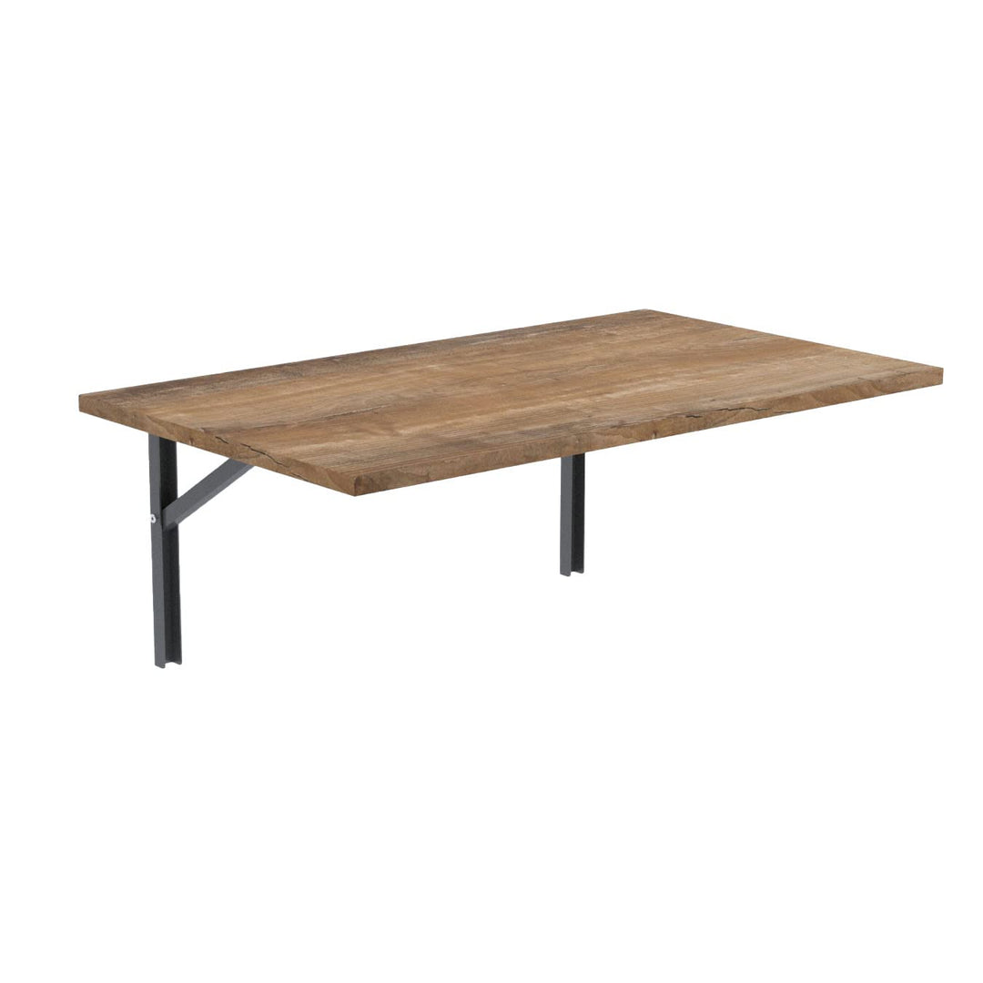 AKKE Klapptisch Wandklapptisch Esstisch - Klappbar Faltbar Platzsparend - Rechteckig - 90cm x 50cm -