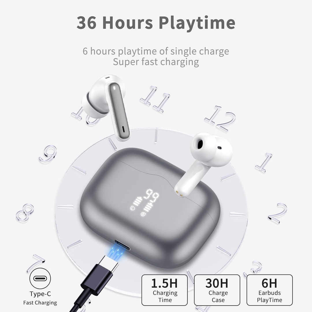 xinwld Bluetooth Kopfhörer, Noise Cancelling, Kopfhörer Kabellos Bluetooth 5.3 In Ear Kopfhörer mit
