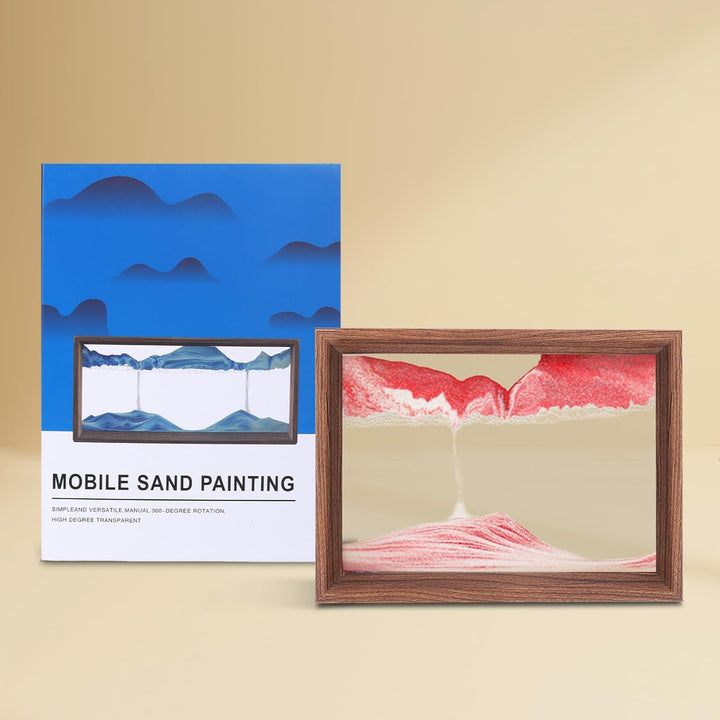 AzureLeap Sandbilder zum Drehen 3D Sandscape die Sandkunst in Tiefsee Fliessende Sandmalerei Sandbil