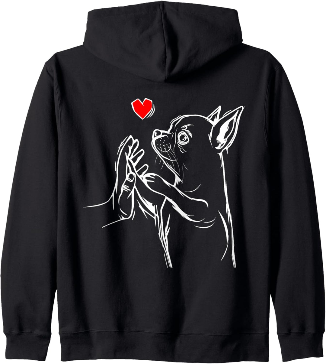 Chihuahua Hunde Liebe Frauchen Kapuzenjacke