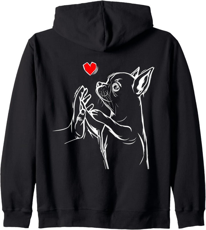 Chihuahua Hunde Liebe Frauchen Kapuzenjacke