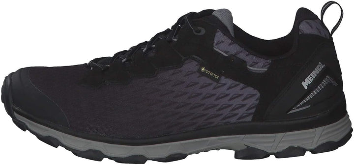 Meindl Activo Sport GTX Herren Wanderschuhe 42.5 EU Schwarz Silber, 42.5 EU Schwarz Silber