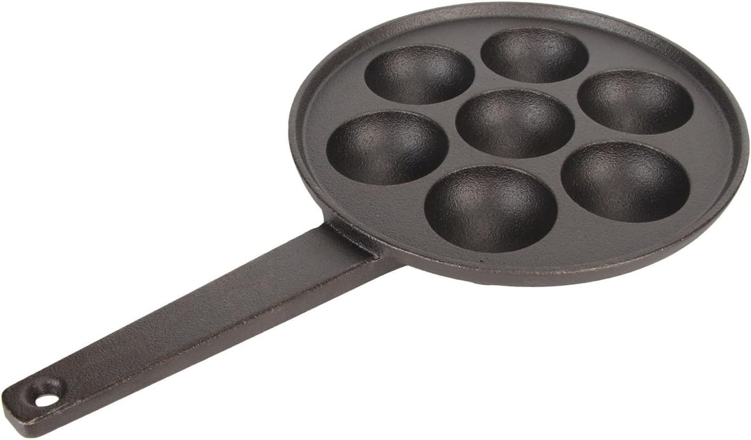 generic 7-Loch-Takoyaki-Grillpfanne aus Gusseisen mit Antihaftbeschichtung – Vertieftes und Vergröss