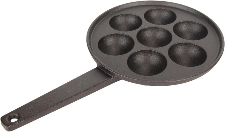 generic 7-Loch-Takoyaki-Grillpfanne aus Gusseisen mit Antihaftbeschichtung – Vertieftes und Vergröss