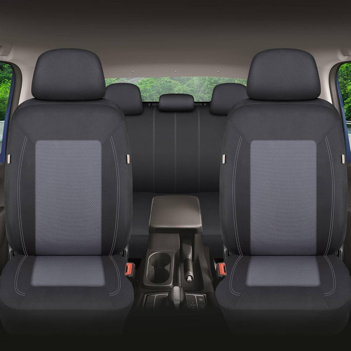 Schonbezüge-Komplettset für Skoda Fabia 4 Bj ab 2021 in Schwarz/Grau FT4