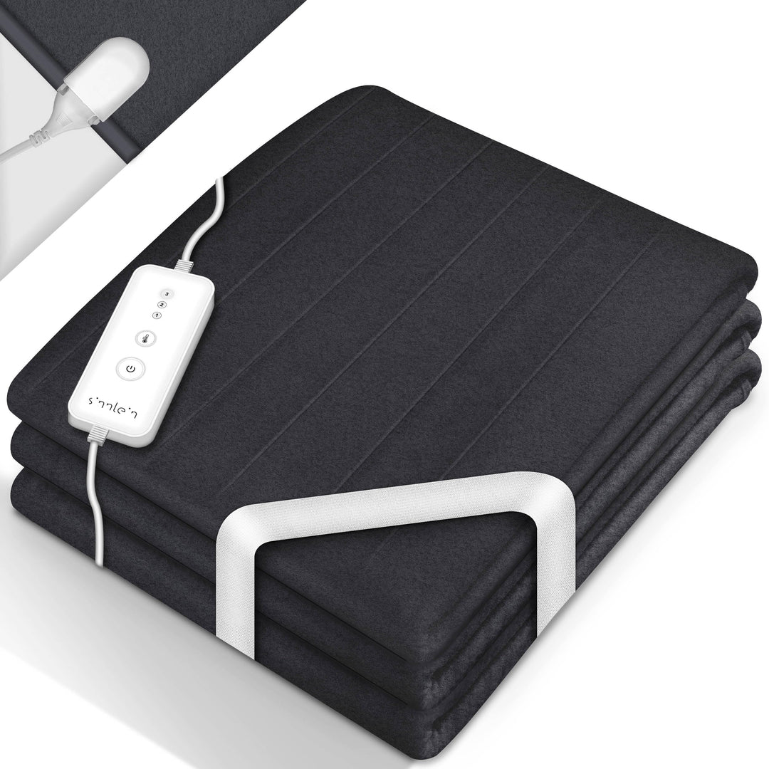Wärmeunterbett aus Vlies 190 x 80 cm geprüft | elektrische Heizdecke mit Abschaltautomatik | Wärmede