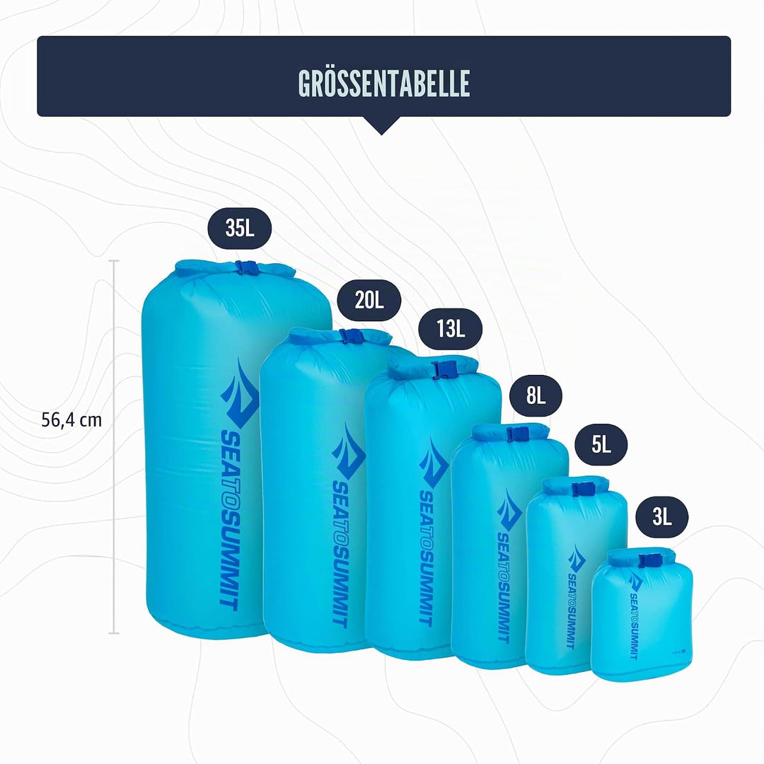 Sea to Summit Ultra-SIL Dry Bag 35l Grau - Leichter wasserdichter Drybag, 35l, Grösse 35l - Farbe Hi