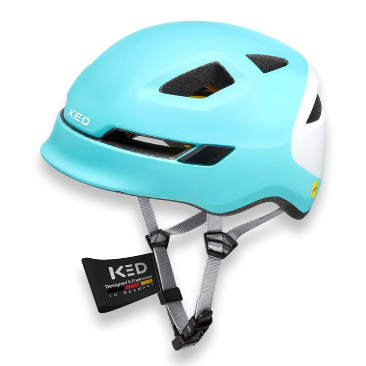 KED Pop MIPS Kinder Fahrrad Helm schwarz/weiss 2023 Eisblau/Weiss M | 52-56cm, Eisblau/Weiss M | 52-
