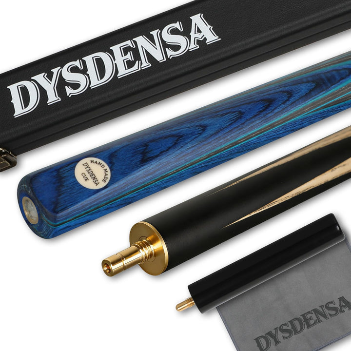 57 inch Premium Ash Wood Snooker Cue with Extension,18 oz weight, 10mm Leather Tip, 3/4 Design, Comp