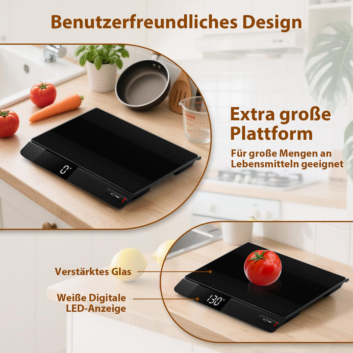 UNIWEIGH Postwaage 15kg/33lb,Küchenwaage mit 0.1 oz Genauigkeit,Digitale Lebensmittelwaage Gewicht G