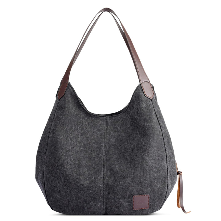DIRRONA Mode Damen Canvas Handtasche Damen Canvas Schultertasche Canvas Tragetasche Leicht Sanft Han
