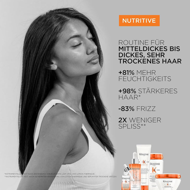 Kérastase Nutritive, Shampoo für sehr trockenes Haar, Feuchtigkeitsspendendes und revitalisierendes