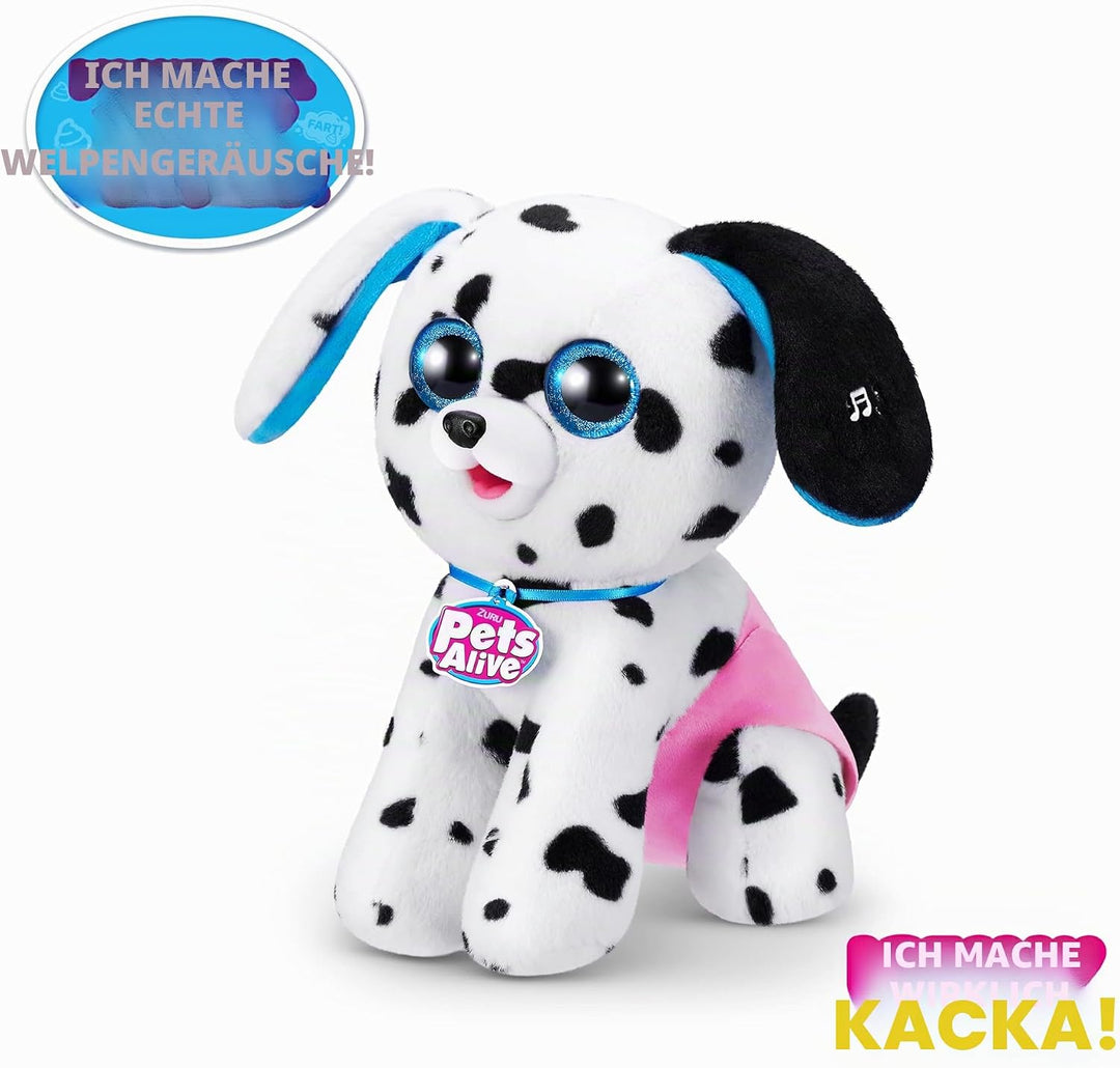 Pets Alive Pooping Puppies, Dalmatiner, von ZURU, Kuscheltier (Dalmatiner), Dalmatiner
