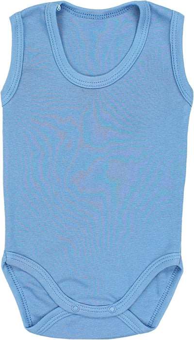 TupTam Baby Jungen Achselbody in Unifarben 5er Pack 80 Dunkelblau Jeans Blau Mintgrün, 80 Dunkelblau