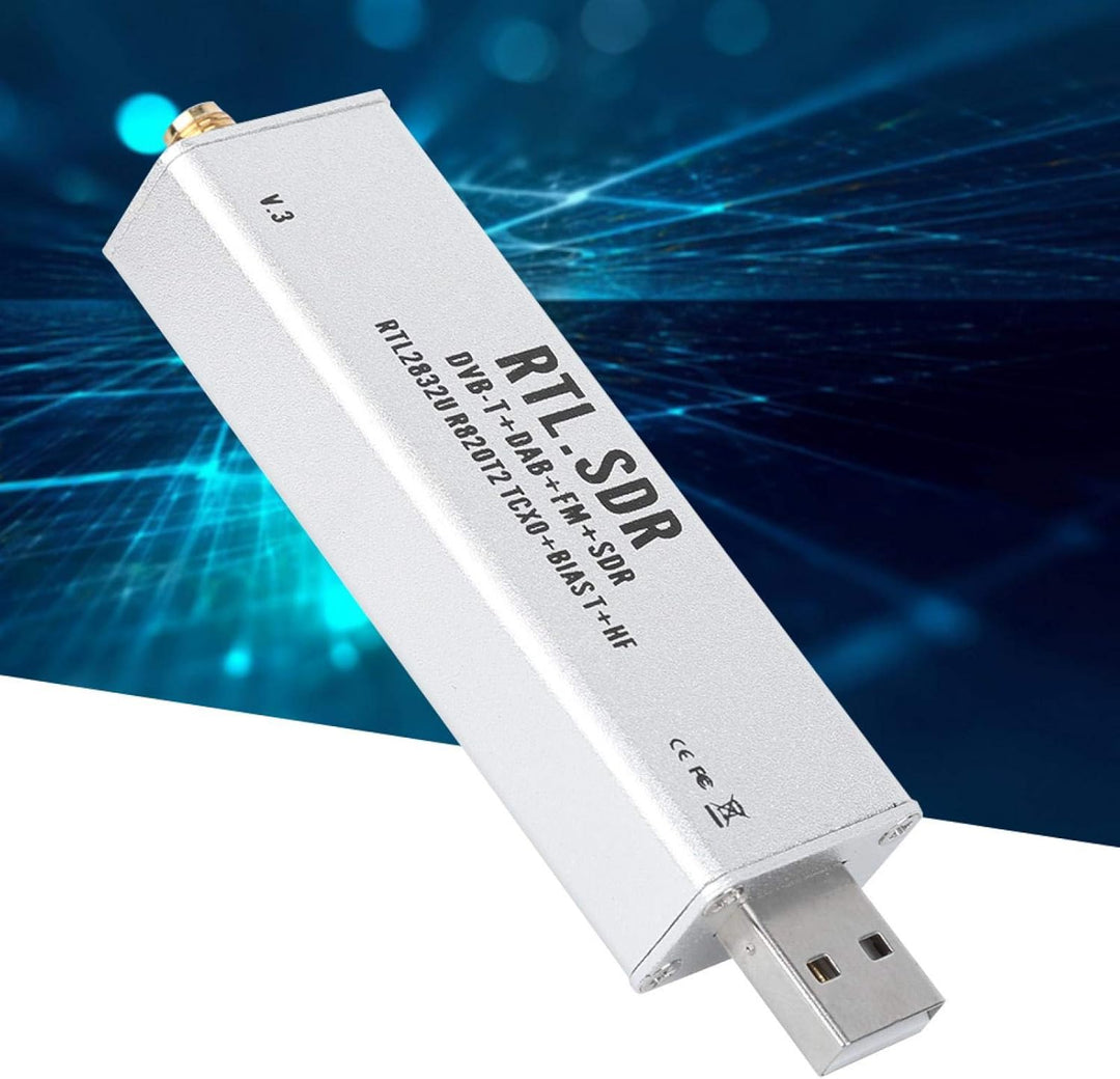 Elprico RTL SDR Stick, 0,1-MHz-1,7-GHz-Vollbandempfänger RTL SDR Funkkommunikationssystem-basiertes